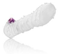 Funda para el pene texturada con bala vibradora