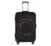 Funda para equipaje con agujeros negros misteriosos, lavable, resistente a los arañazos, para equipaje de 18 a 32 pulgadas, Blanco, S
