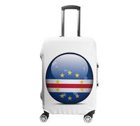 Funda para Equipaje con Estampados Divertidos De La Bandera De Cabo Verde Funda Elástica para Maleta De Viaje Lavable Compatible con Maletas De 18 A 32 Pulgadas (L)