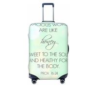 Funda para equipaje con texto "Words Kind Scriptures Text Scripture Healing", protector de maleta lavable de primera calidad con cierre seguro de cremallera y hebilla, compatible con maletas de viaj