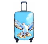 Funda para equipaje de gaviotas en vuelo, lavable, resistente a los arañazos, para equipaje de 18 a 32 pulgadas, Blanco, S