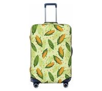 Funda para equipaje de viaje, bonito maíz n.º 1001, lavable, para equipaje de 18 a 32 pulgadas, Negro, X-Large