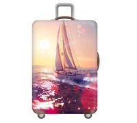 Funda para Equipaje De Viaje,Ciudad,Animales,LeóN,Cielo Estrellado,Espacio Exterior Funda Protectora para Maleta,EláStica,Lavable,Resistente A ArañAzos,para NiñOs,Ado,Adultos (Paisaje,L(25-28inch))