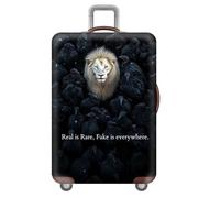 Funda para Equipaje De Viaje,Ciudad,Animales,LeóN,Cielo Estrellado,Espacio Exterior Funda Protectora para Maleta,EláStica,Lavable,Resistente A ArañAzos,para NiñOs,Ado,Adultos (León,M(22-24inch))
