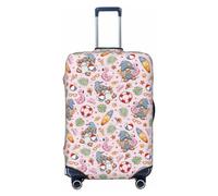 Funda para equipaje de viaje, diseño de Hello Summer con gnomo, lavable, para equipaje de 18 a 32 pulgadas, Negro -, XL