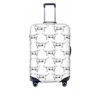 Funda para equipaje de viaje, diseño de perro labrador retriever n.º 1002, lavable, para equipaje de 45,7 a 81,3 cm, Negro -, S