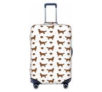 Funda para equipaje de viaje, diseño de perro labrador retriever n.º 1009, lavable, para equipaje de 45,7 a 81,3 cm, Negro -, S