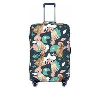 Funda para equipaje de viaje, diseño de perro labrador retriever n.º 1014, lavable, para equipaje de 45,7 a 81,3 cm, Negro -, S