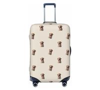 Funda para equipaje de viaje, diseño de perro labrador retriever n.º 1016, lavable, para equipaje de 45,7 a 81,3 cm, Negro -, S
