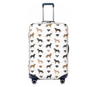Funda para equipaje de viaje, diseño de perro labrador retriever n.º 1018, lavable, para equipaje de 45,7 a 81,3 cm, Negro -, S