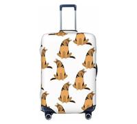 Funda para equipaje de viaje, diseño de perro pastor alemán n.º 1010, lavable, para equipaje de 18 a 32 pulgadas, Negro, Small