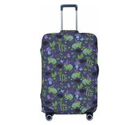 Funda para equipaje de viaje, diseño de sapos mágicos con sombreros, lavable, para equipaje de 45,7 a 81,3 cm, Negro -, M