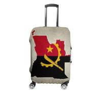 Funda para Equipaje Divertida Funda para Maleta De Viaje con Estampado De La Bandera De Angola Elástica Lavable Compatible con Maletas De 18 A 32 Pulgadas