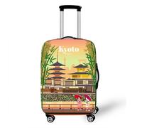 Funda para Equipaje ImpresióN 3D De Arquitectura Urbana Funda para Maletas De Viaje EláStica Lavable Funda Maleta Cabina Protector Maletas Grande Colorido Luggage Cover (Color 3,S(19-21inch))