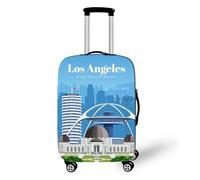 Funda para Equipaje ImpresióN 3D De Arquitectura Urbana Funda para Maletas De Viaje EláStica Lavable Funda Maleta Cabina Protector Maletas Grande Colorido Luggage Cover (Color 12,M(22-25inch))