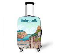 Funda para Equipaje ImpresióN 3D De Arquitectura Urbana Funda para Maletas De Viaje EláStica Lavable Funda Maleta Cabina Protector Maletas Grande Colorido Luggage Cover (Color 1,XL(29-32inch))