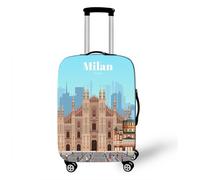 Funda para Equipaje ImpresióN 3D De Arquitectura Urbana Funda para Maletas De Viaje EláStica Lavable Funda Maleta Cabina Protector Maletas Grande Colorido Luggage Cover (Color 13,S(19-21inch))