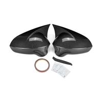 Funda Para Espejo De Coche Tapas Para Espejo Retrovisor Con Apariencia De Fibra De Carbono En Negro Brillante Para Seat Para Leon MK2 1P E Ibiza MK4 6J 2008-2017.(Aspecto de fibra de carbono.)