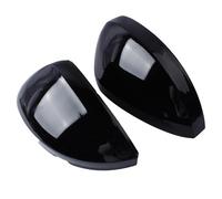 Funda para espejo retrovisor de coche, compatible con Volkswagen Tiguan 2008-2015, cubierta de espejo retrovisor de puerta lateral, carcasa de espejo de coche, A/negro (normal/A/negro)