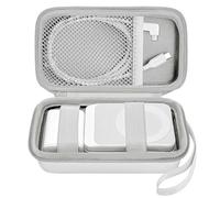Funda para estación de carga Anker MagGo 3 en 1 con certificación Qi2 de 15 W, soporte magnético inalámbrico plegable para Apple Watch, cable de carga USB-C, bolsa de almacenamiento portátil de viaje