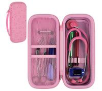 Funda para estetoscopio compatible con 3M Littmann Classic III Monitoring/Lightweight II S.E/Cardiology IV Diagnostic/MDF Acoustica estetoscopios, bolsillo adicional para accesorios de médico y