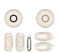 Funda para Estuche de Auriculares Compatible con Anker Soundcore Sleep A30; Funda para Estuche de Auriculares, Estuche de TPU para Auriculares (Gris Transparente)