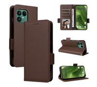 Funda para Fairphone 6, Funda Tipo Billetera de Cuero con Tapa magnética, Funda con función Atril, Funda Protectora a Prueba de Golpes para Fairphone 6-Marrón