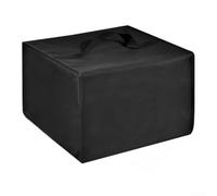 Funda para freidora de tela Oxford 210D, impermeable y a prueba de polvo, accesorios de protección pesados para freidoras eléctricas interiores y exteriores, dimensiones 47 x 45 x 29 cm, color negro