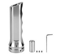 Universal Auto Car Aluminio Handbrake Cubierta Mango Protector Manija de Freno de Mano Modificado Coche Carcasa Accesorios(Silver)