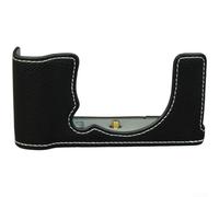 Funda para Fuji X-M5, media funda de piel sintética para cámara Fuji X-M5, evita el polvo y los arañazos para X-M5/XM5 (negro)