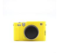 Funda para Fujifilm XE5 hecha de material de silicona elástica que proporciona blindaje acolchado y agarre natural durante el funcionamiento (amarillo)