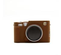 Funda para Fujifilm XE5 hecha de material de silicona elástica que proporciona blindaje acolchado y agarre natural durante el funcionamiento (marrón)