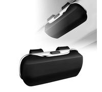 Funda para Gafas de Coche para Audi A1 2010-2018, Multifuncional para Gafas de Sol de Coche Soporte Portátil para Lentes de Sol Soporte para Gafas de Sol de Coche,A Black