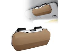 Funda para Gafas de Coche para CRV 2012-2021, Multifuncional para Gafas de Sol de Coche Soporte Portátil para Lentes de Sol Soporte para Gafas de Sol de Coche,A Beige