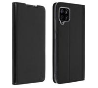 Funda para Galaxy A42 5G Cartera F. Soporte Rígida Akashi - Negro