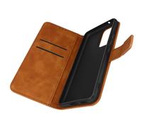 Funda para Galaxy A53 5G Efecto Ante Tarjetero Soporte Vídeo, Forcell Marrón