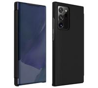 Funda para Galaxy Note 20 Ultra Efecto Espejo translúcida F.Soporte - Negro