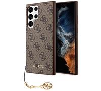 Funda Para Galaxy S23 Ultra Guess De Cuero Sintético Marrón Con Cadena Dorada