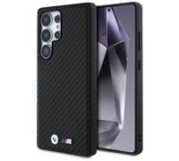 CG MOBILE BMW - Funda de piel de carbono para Samsung Galaxy S25 Ultra compatible con MagSafe, color negro