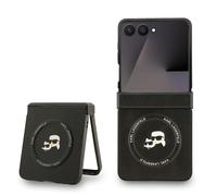 CG MOBILE Karl Lagerfeld Karl & Choupette Pins - Funda para Samsung Galaxy Z Flip7 (compatible con MagSafe), color negro