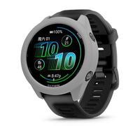 Funda para Garmin Forerunner 570 de 47 mm, sin protector de pantalla, flexible de silicona suave, resistente a los arañazos, antigolpes, color gris