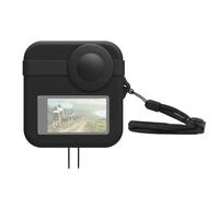 Funda para GoPro Max Dual Lens Caps + funda protectora de silicona para el cuerpo (negro)
