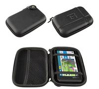 Funda para GPS Garmin Zumo XT - Carcasa rígida con goma elástica y compartimento para accesorios - Resistente a los golpes y perfecto para viajes