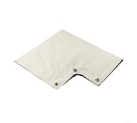 Funda para grifo de exterior con tela impermeable y aislada diseñada para evitar la congelación y mantener el flujo de agua (blanco)