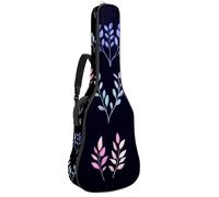 Funda para guitarra de 40, 41, 42 pulgadas, esponja de 0.4 pulgadas de grosor, funda acolchada suave para guitarra acústica, bajo eléctrico, guitarra clásica, ancla náutica sin costuras y volante