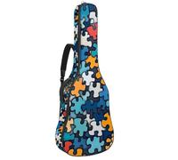 Funda para guitarra de 40, 41, 42 pulgadas, esponja de 0.4 pulgadas de grosor, funda acolchada suave para guitarra acústica, bajo eléctrico, guitarra clásica, ancla náutica sin costuras y volante