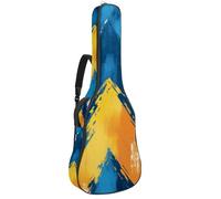 Funda para guitarra de 40, 41, 42 pulgadas, esponja de 0.4 pulgadas de grosor, funda acolchada suave para guitarra acústica, bajo eléctrico, guitarra clásica, ancla náutica sin costuras y volante