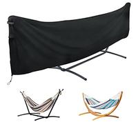 Funda para Hamaca Impermeable, Protectora Completa Oxford 420D, Fundas para Hamaca Colgante y Hamaca Doble Exterior, Resistente al Viento, al Invierno, Resistente a los Rayos UV (340 x 17 X 86 cm)