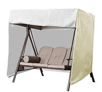 Funda para hamaca para exteriores, impermeable, resistente a los rayos UV y al viento, se adapta a columpios de 34 personas, doble cremallera, protección para jardín y patio