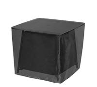 Funda Para Hoguera Al Aire Libre Termina Cubierta for fogata, cuadrada, impermeable, for columnas de chimenea, for muebles exterior(Black,122x122x56cm)